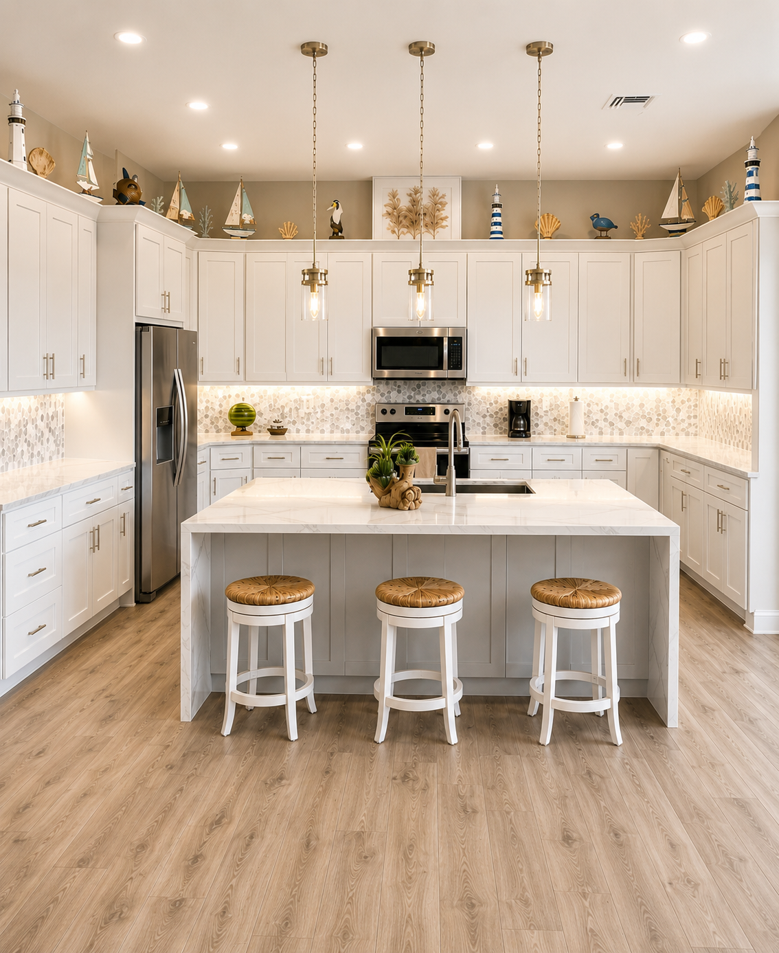 Bright Traditional/Transitional Kitchen Kitchen Remodel by MT Grand Homes Corp. project photo